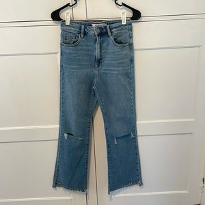 Hidden Crop Flare Jean